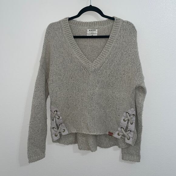 ONE X ONE TEASPOON Oatmeal Colored Sweater Size S - Picture 1 of 7